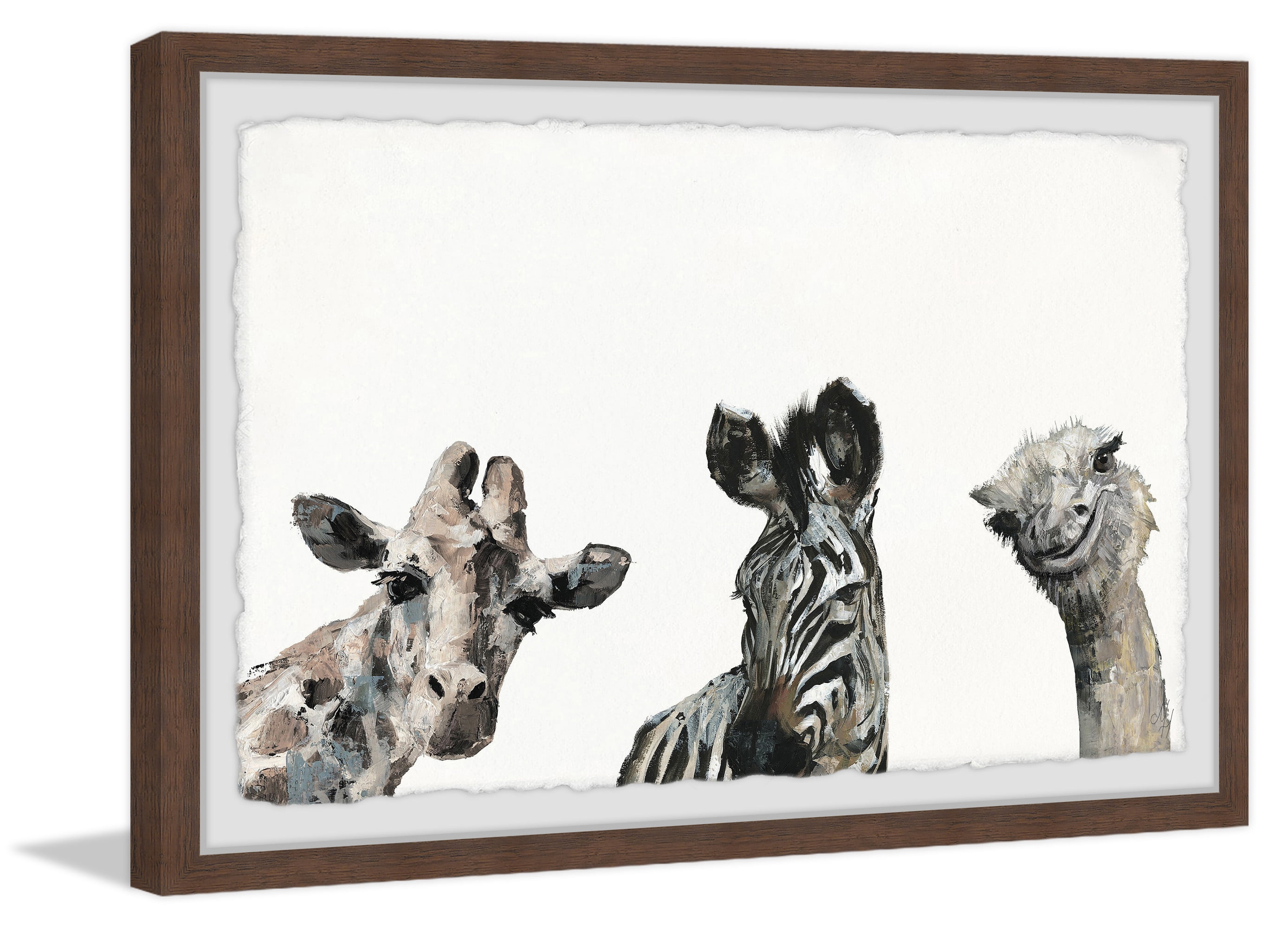 Marmont Hill What A Trio Framed Wall Art, 36.00" x 1.50"