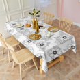 thumbnail image 3 of Pioneer Flower Floral Print Pattern Rectangle Tablecloth 60"x120", Waterproof Polyester Table Cloth, Wipeable Spillproof for Dining Camping Indoor Outdoor, 3 of 6