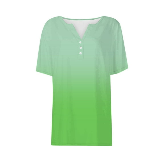 T Shirts For Women Womens Tops Summer Vacation Fashion V Neck Short Sleeved Shirt Casual Loose Comfortable Tunic