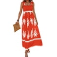 thumbnail image 1 of Vestido PRETTYGARDEN de Verano Boho Maxi sin Mangas Floral Talla L, 1 of 8