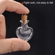 thumbnail image 4 of 20uds Mini Vidrio Botellas con Corcho Tapones Melocotón Corazón Forma Pequeños Vidrio Frascos Transparentes Claras Deseos Botellas con Anillo para DIY Arte Manualidades Fiesta, 4 of 6