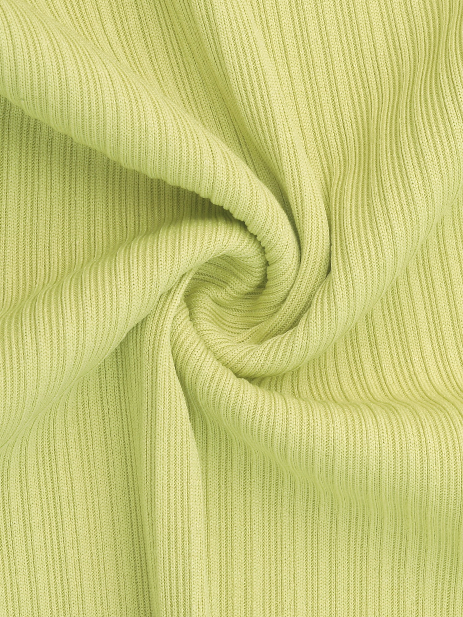DARING DIVA Women's Wide Leg High Waist Ribbed Knit Loungewear L Green