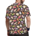 thumbnail image 2 of Wukai Boba Milk Tea Print Men's Short-Sleeved Mesh T-Shirt,Quick-Dry Short Sleeve Workout T-Shirt-XX-Large, 2 of 8
