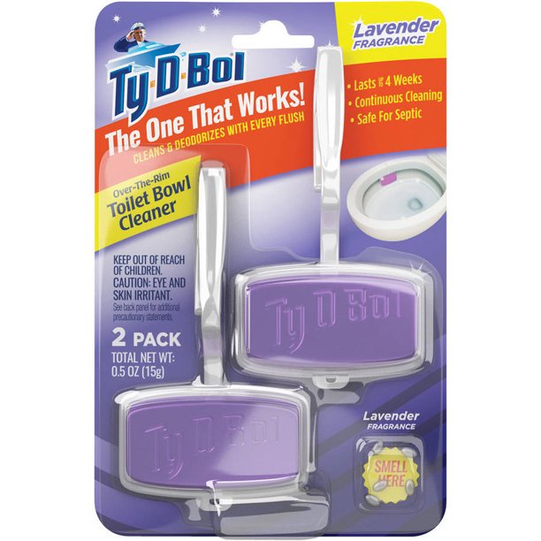 TyDBol OvertheRim Toilet Bowl Cleaner Lavender Toilet Cleaner Gel 2 Ct