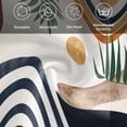 thumbnail image 5 of Abstract Boho Cloth Napkins, Bohemian Palm Leaf Geometric Leaf Circle Washable and Reusable Dinner Napkins Set of 6, Table Napkin for Kitchen Party Birthday Wedding Hotel Housewarming 20"x20", 5 of 8