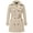 Khaki, variant on Plus Size Trench Coat Waterproof Women Long with Hooded Belted Double Breasted Black 4X