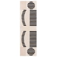 thumbnail image 2 of Safavieh Chatham Jolanta Abstract Runner Rug, Ivory/Black, 2'3" x 8', 2 of 6