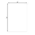 thumbnail image 2 of White 16x24 Uncut Art Mat Board - No Opening - 25 Mats, 2 of 7