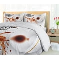 thumbnail image 5 of Ambesonne Coffee Art Duvet Cover Sets, Funny Giraffe, 2-Queen, Brown Orange Black, 5 of 7