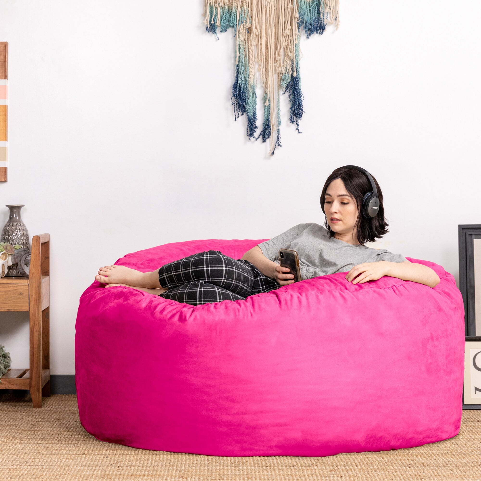 Search - Fuzzy Fur Hot Pink Bean Bag Chair FF HTPK | Bean bag chair,  Bedroom bean bags, Pink bean bag
