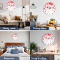 thumbnail image 2 of Silent Wall Clocks Battery Operated, Abstract Watercolor Round Decorative Wall Clock for Living Room Bedroom Kitchen Bathroom Classroom Decor, 14 Inch Polka Dot Texture Red, 2 of 8