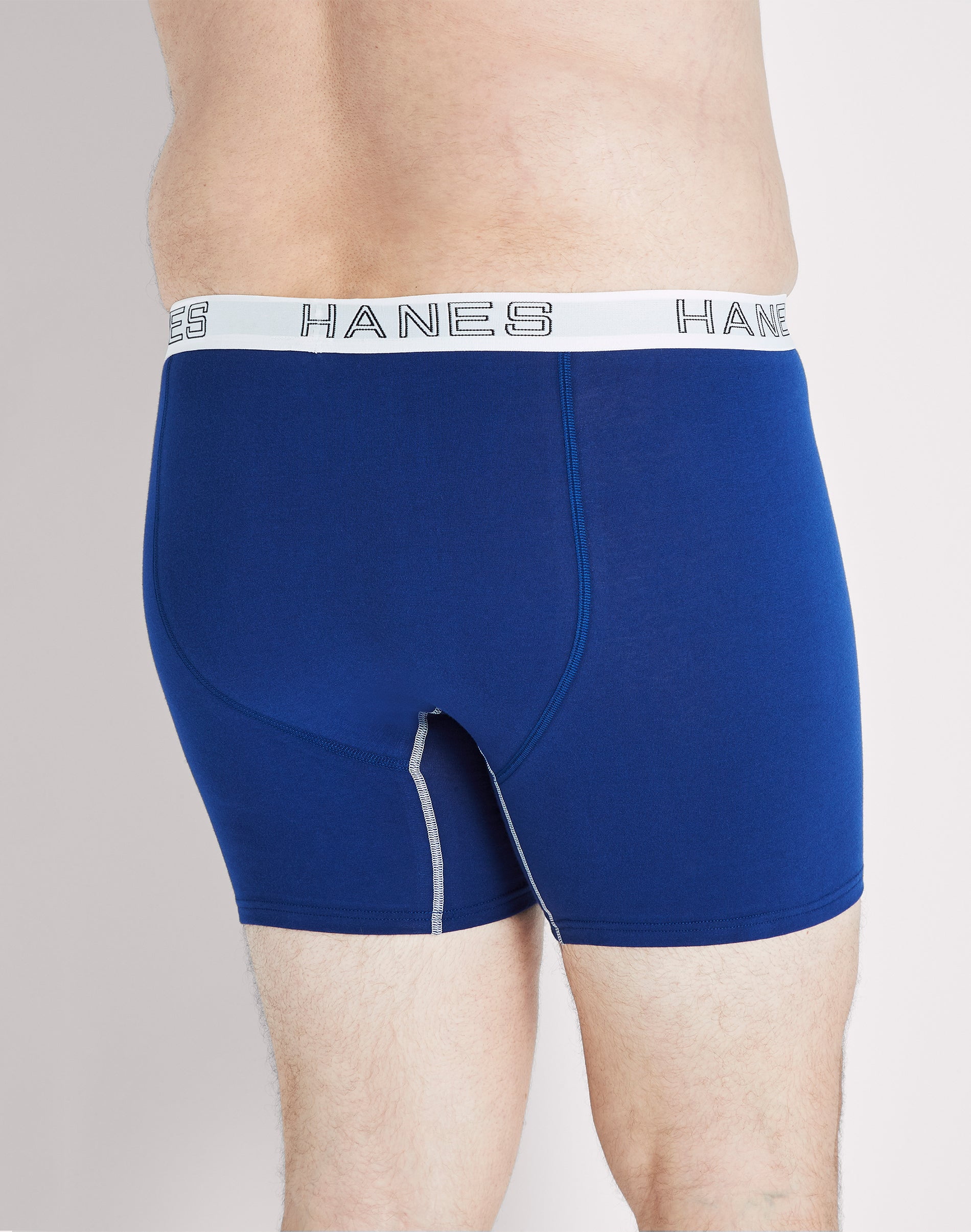 Hanes Ultimate Stretch Cotton Big Men's Boxer Brief Underwear, Assorted, 4-Pack  ( & Tall Sizes) 2XB 