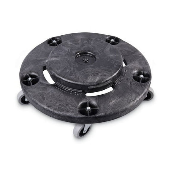 Refuse Container Utility Dolly, 300 Lb Capacity, 22" Diameter, Gray | Bundle of 2 Each