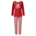 thumbnail image 2 of Hirigin Family Christmas Pajamas Matching Sets Long Sleeve Santa Letter Print Tops + Pants Set Holiday Sleepwear, 2 of 8