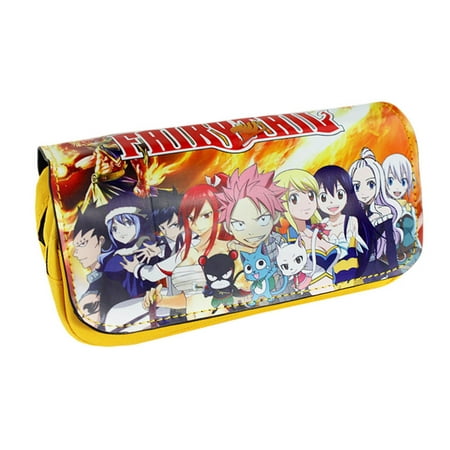 Anime Fairy Tail Orange Cosmetic / Coin Pouch Zipper Bag w 