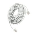 thumbnail image 3 of Uxcell 10M 33Ft Length 6P2C RJ11 Male Phone Telephone Extension Connector Cable Cord White, 3 of 6