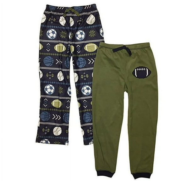 St. Eve Saint Eve Boys' Sleep Pant 2-Pack Green/Blue Sports Theme (12) - NEW