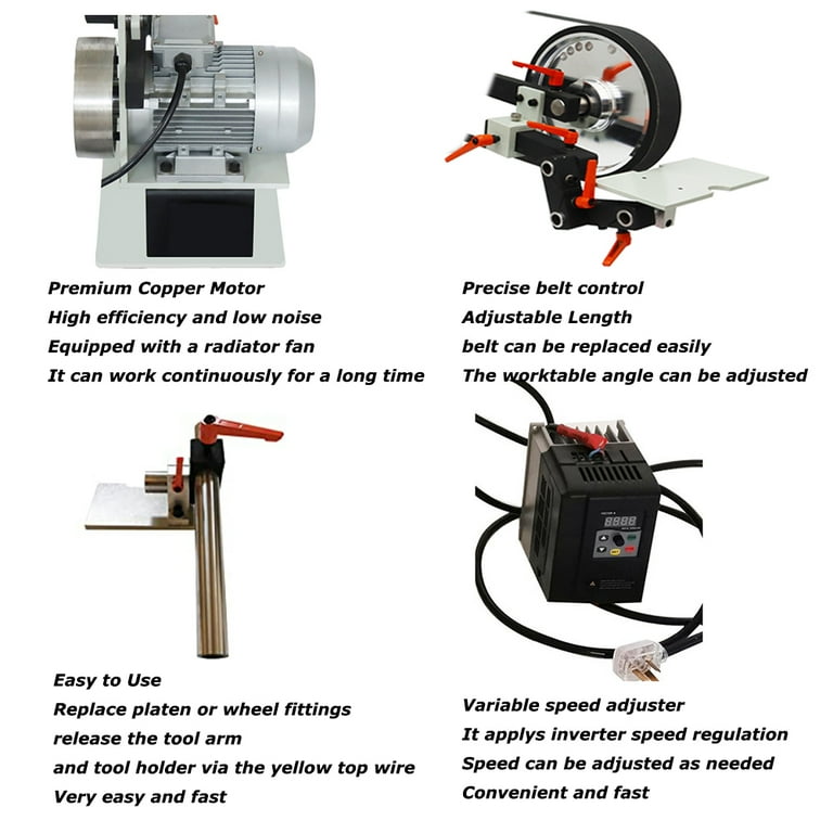 TECHTONGDA Belt Sander Knife Grinder Variable Speed Polishing