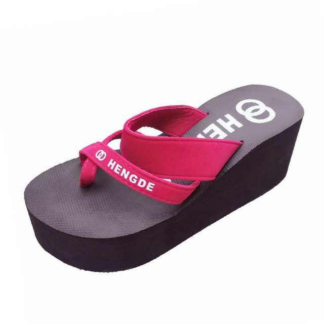 Summer Women Thick Bottom Sandals Non-Slip Flip Flops Sandals Beach Slippers