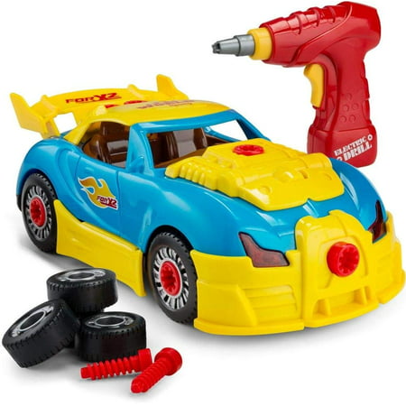 Racing Car Toy for Kids Take Apart Formula with 30 Take Apart Pieces Creative, Construction Tool Drill, Lights and (Drag Racing Creative Mobile Best Cars)