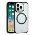 thumbnail image 5 of For Apple iPhone 16 Pro Max (6.9") Transparent Hybrid Circle Ring Magnetic Compatible with MagSafe Color Frame Metal Buttons Cover ,Xpm Phone Case [ Black ], 5 of 5