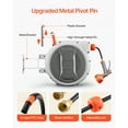 thumbnail image 5 of KFFKFF Retractable Hose Reel 145ft x 1/2in, Wall-Mounted Garden Hose Reel with 9-Function Nozzle, Lawn Watering Hose Reel 180° Swivel Bracket, Adjustable Length Lock, Upgraded Slow Return System, 5 of 9