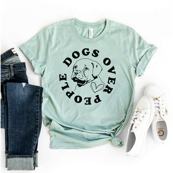 Dogs Over People T-shirt Dog Lovers Shirt Pet Lover Tee Owner Mama Gift Nature Camping Animal Mothers Day Fathers Mom