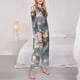 thumbnail image 3 of Balery Cool Cloud White Dragon Conjunto de Pijama con Estampado para Mujer, Conjunto de Dos Piezas con Manga Larga, Ropa de Dormir Suave con Bolsillos, Pijamas Cómodos-Large, 3 of 7