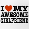 thumbnail image 2 of CafePress - I Love My Awesome Girlfriend - Adjustable Unisex Printed Trucker Hat with Mesh Back, 2 of 10