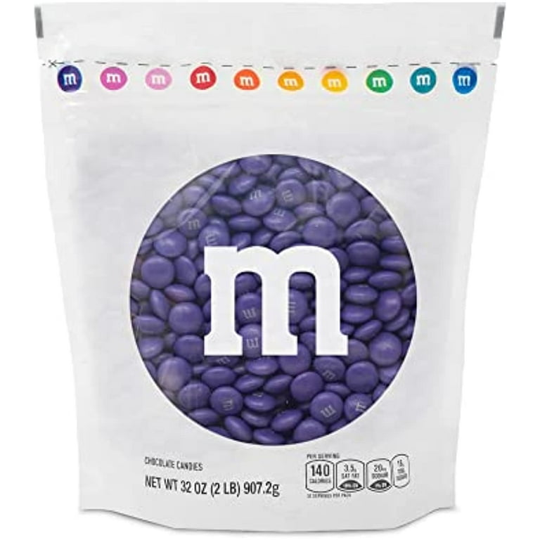 M&M'S Milk Chocolate Purple Candy - 2Lbs Of Bulk Candy In Resealable Pack  For Mothers Day, Graduation School Colors, Wedding Candy Buffet, Birthday  Parties, Wedding, Spring Theme, Candy Bar, And 
