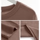 thumbnail image 4 of Modal Solid Basic Tshirt O Neck Long Sleeves Women Autumn Bottoming Tee Tops All match Tee Shirt Plus size undershirt, 4 of 5