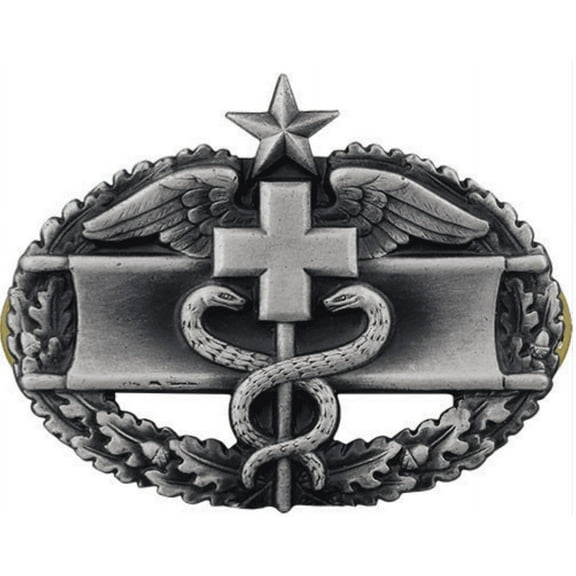 Army Combat Medical 2nd Award Badge (Oxidized Finish)