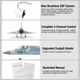 thumbnail image 4 of MinimumRC Phantom 2000 EDF RC Plane, 30mm Brushless Ducted Jet 4CH Fixed-Wing RC Aircraft with Gyro Stabilized for Hobbyists, 4 of 5