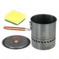 thumbnail image 4 of 1.5L Outdoor Cook Pot Cooking Equipment Tools Portable Hiking Camping Picnic Backpacking Mountaineering Pot Cookware, 4 of 8