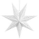 thumbnail image 2 of Pantalla de papel compacta con forma de estrella, cubierta decorativa de 45 cm, hueca, para ventana, hogar, dormitorio (blanca), 2 of 7