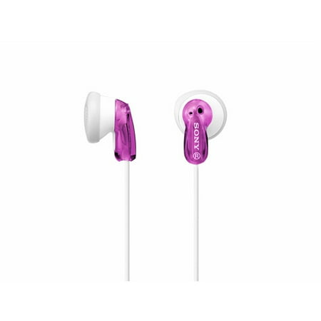 Sony Stereo Earbud Headphones, MDRE9 Violet E9 Style in the ear headphone NEW
