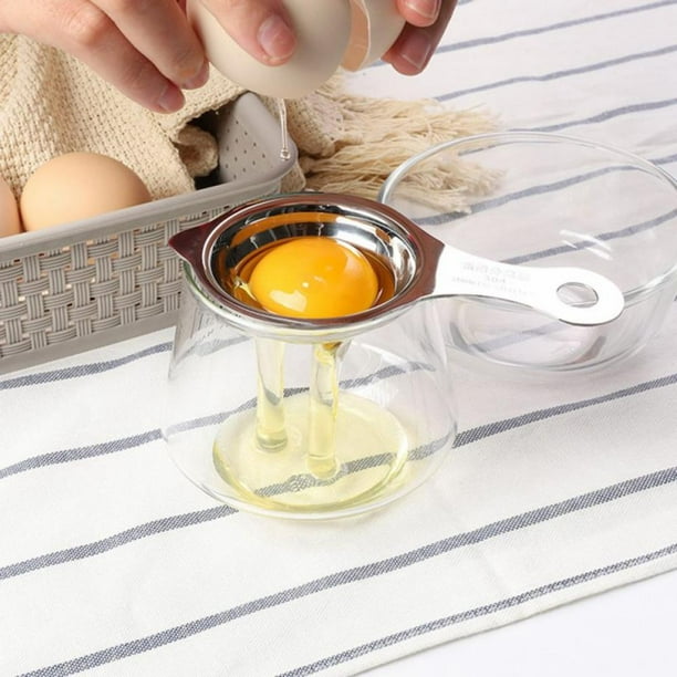 HULKLIFE Egg Separator, Stainless Steel Egg Yolk White Separator