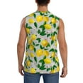 thumbnail image 4 of Lsque Lemon1 Print Men's Cotton Blend Sleeveless Muscle Shirts (S-3XL)- Moisture Wicking, Odor Protection, UPF 30+,Medium, 4 of 8