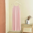 thumbnail image 5 of Tqcoqu Women's Short Sleep Dress Loungewear,Solid Color Crew Neck Cami Sleeveless Loose Plus Size Dresses,Pink Women's XL-XXXXXL, 5 of 8
