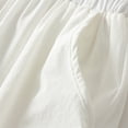 thumbnail image 6 of SHTXOZHI Women Elastic Waist Ruffle A-Line Beach Skirts Summer Casual Solid Color Pleated Skirts, 6 of 6