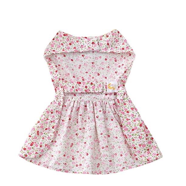 Greeniant Ropa para mascotas Vestidos cómodos Ropa elástica para mascotas Faldas Trajes transpirables encantadores Fiesta de ocio para primavera verano Ropa para mascotas Rosa SG Greeniant PT000681-10