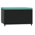 thumbnail image 3 of vidaXL Garden Footrest with Cushion Black Poly Rattan, 3 of 4