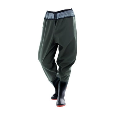 simhoa Fishing Waders Fishing Trousers PVC Stockingfoot Bootfoot Lightweight Wading Pants Fishing Waist Waders for Men Women Fishing