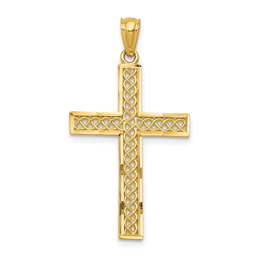 20mm x 13mm Mia Diamonds 10K Two-Tone Gold #1 Daughter Charm