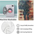 thumbnail image 4 of Police Blanket, Police Day Flannel Throw Blankets,Soft Warm Lightweight Cozy Plush American Flag Throws for Bed Sofa Office Home Decor Police Graduation Gifts for Dad Son Husband Men 60"x50", 4 of 6