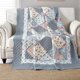 thumbnail image 1 of Colcha Azul 150x200cm, Colcha Individual Suave Y Cómoda 100% Algodón, Colcha Patchwork Estampada Azul, Colcha Patchwork Real, Adecuada Para, 1 of 5