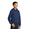 thumbnail image 4 of Port & Company Youth Fan Favorite Fleece Pullover Hooded Sweatshirt-L (Team Navy), 4 of 6