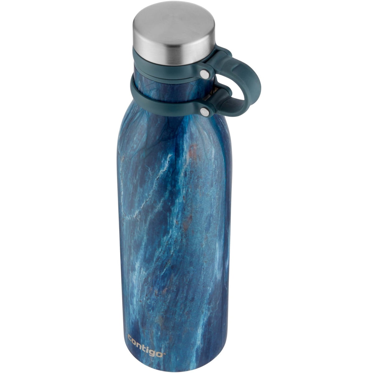  Contigo Matterhorn Water bottle with Thermalock insulation,  BPA-free stainless steel bottle with screw cap, leak-proof drinking bottle,  keeps beverages up to 24h cold/up to 10h hot, 590 ml : Home 