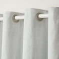 thumbnail image 3 of TOWN & COUNTRY BASICS Bertram Solid Linen Texture Indoor Curtains, Room Darkening with Energy Efficient Lining, Grommet Top, 2-Pack Set, Ivory, 50"x96", 3 of 9