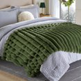 thumbnail image 5 of Better Homes & Gardens Channel Mountain Pine Faux Fur Oversized Throw, 50" x 72", 5 of 6